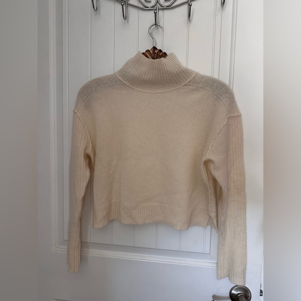 Free People Cream 100% Cashmere Sweater